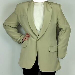 Long Line100% Silk Blazer Made in Canada Size 12 on tag (modern size 8) Vintage